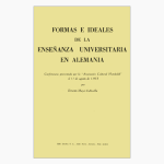 Formas e ideales de la enseñanza universitaria en Alemania